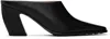 Bottega Veneta Leather Tex Mules With Covered Heel 10cm In Black