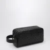 Bottega Veneta Black Travel Pouch In Intrecciato In Black