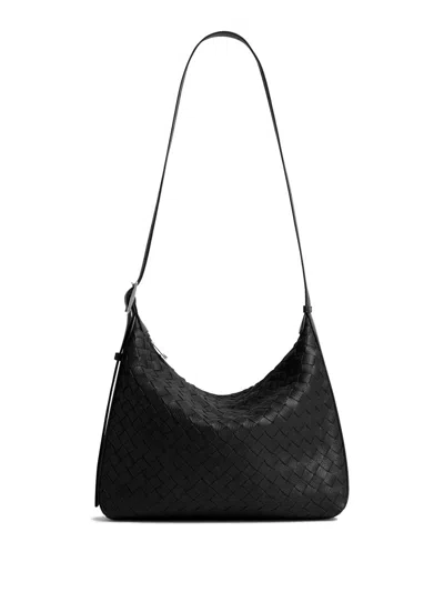 Bottega Veneta Black Traveler Small Crossbody Bag