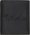Bottega Veneta Black Tre Flap Card Case Wallet In Black