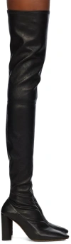 Bottega Veneta Black Tripod Over-the-knee Boots In 1000 Black