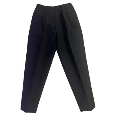 Pre-owned Bottega Veneta Black Trousers Pants, Size 38