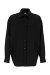 BOTTEGA VENETA BLACK TWILL SHIRT