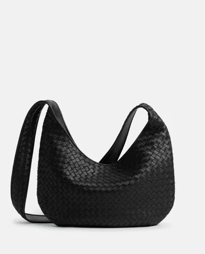 BOTTEGA VENETA BLACK VENETO CROSSBODY BAG