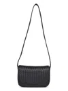 Bottega Veneta Black Veneto Flap Messenger Bag In Black
