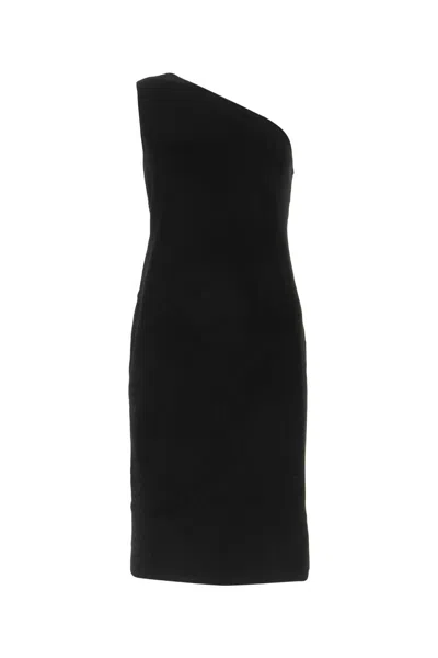 BOTTEGA VENETA BLACK VISCOSE BLEND DRESS