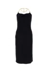 Bottega Veneta Sleeveless Midi Dress In Black