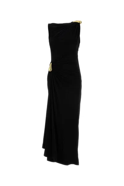 BOTTEGA VENETA BOTTEGA VENETA BLACK VISCOSE JERSEY DRESS