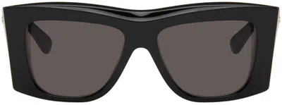 Bottega Veneta Black Visor Sunglasses In 001 Black