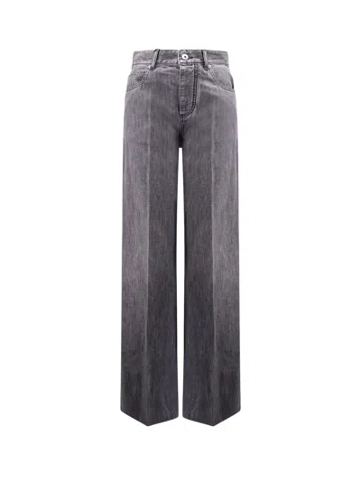 Bottega Veneta Black Washed Palazzo Denim Jeans
