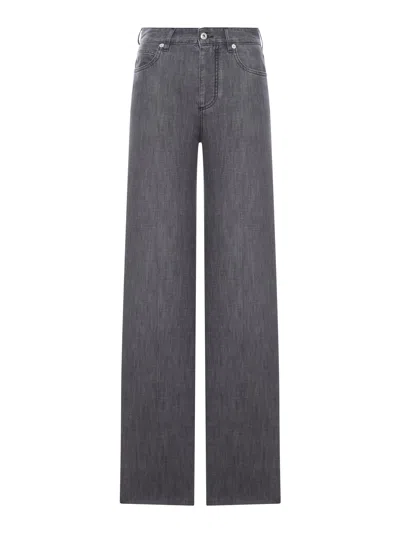 Bottega Veneta Black Washed Palazzo Jeans