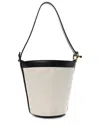 Bottega Veneta Black White Leather Jj Bucket Bag (authentic Pre-loved)
