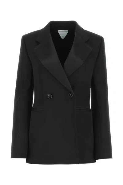 BOTTEGA VENETA BOTTEGA VENETA BLACK WOOL BLAZER