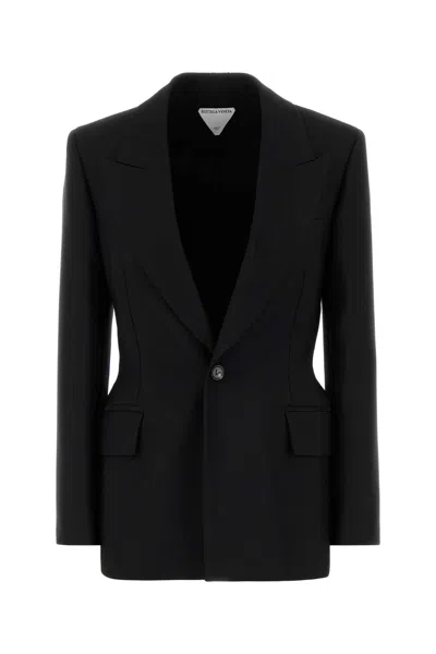 BOTTEGA VENETA BLACK WOOL BLAZER