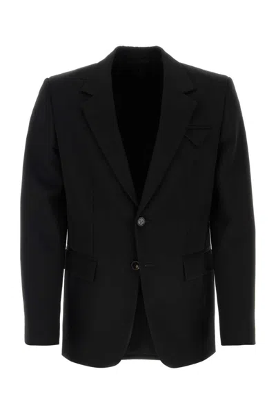 BOTTEGA VENETA BLACK WOOL BLAZER