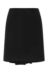 Bottega Veneta Knitted Mini Skirt In Black