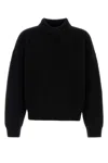 Bottega Veneta Sweater Wool Blend High Collar In Black