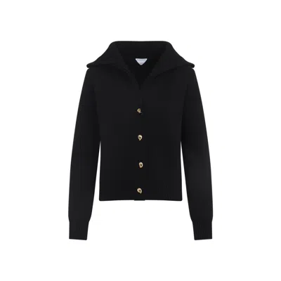 Bottega Veneta Black Wool Cardigan
