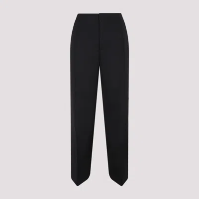Bottega Veneta Black Wool Curved Shape Pant