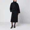 Bottega Veneta Black Wool Double-breasted Coat In Black