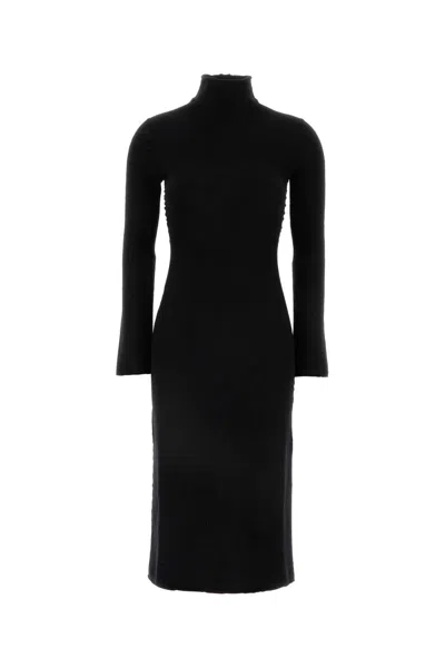 Bottega Veneta Black Wool Dress