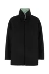 Bottega Veneta Notebook Collar Bomber Jacket In Black