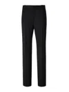 Bottega Veneta Straight Wool Casual Pants In Black