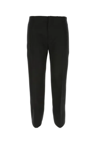 BOTTEGA VENETA BLACK WOOL PANT