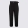 Bottega Veneta Tailored Trousers With Belt And Zip Detail In Black