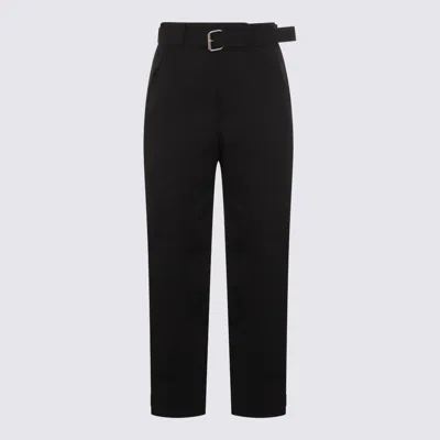 BOTTEGA VENETA BLACK WOOL PANTS