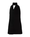 Bottega Veneta Black Wool Top In Black