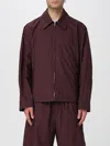 Bottega Veneta Cotton Full-zip Jacket In Burgundy