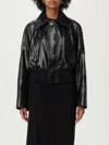 Bottega Veneta Women Black Lightweight Smooth Nappa Leather Jacket