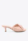 Bottega Veneta Blink Intrecciato Lambskin Leather Sandal In Cameo