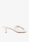 Bottega Veneta Blink 50 Intrecciato Leather Mules In Sea Salt