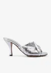 Bottega Veneta Blink Mules In Silver
