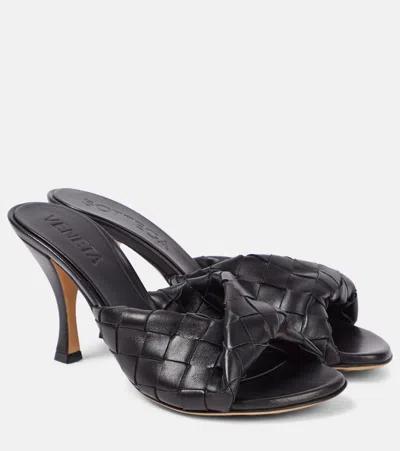 BOTTEGA VENETA BLINK 80 LEATHER MULES