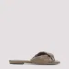 Bottega Veneta Blink Flap Sandals In Pinecone
