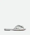 Bottega Veneta Flache Blink Mules In Silver