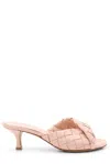Bottega Veneta Blink Intrecciato Lambskin Leather Sandal In Pink