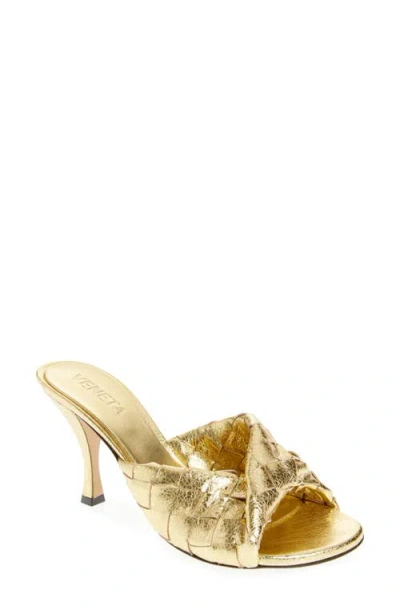 Bottega Veneta Women's Blink High Heel Mules In Gold