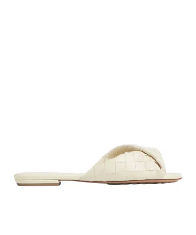 Bottega Veneta Blink Knitted Slippers In Sea Salt