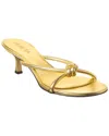 Bottega Veneta Blink Metallic Knot Slide Sandals In Gold