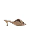 Bottega Veneta 'blink' Leather Mules In Beige