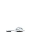 Bottega Veneta Flache Blink Mules In Silver