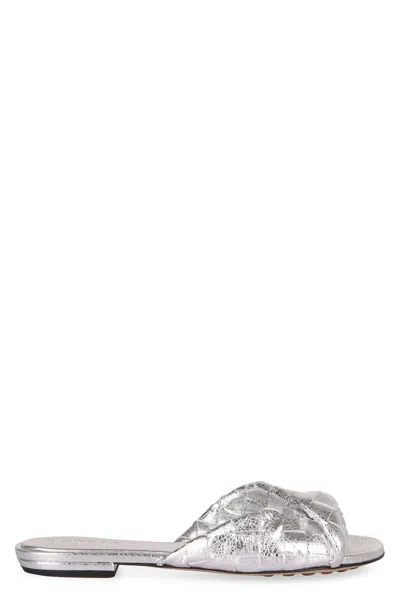 Bottega Veneta Blink Leather Mules In White
