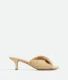 Bottega Veneta Raffia Blink Mules 50 In Natural