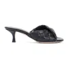 Bottega Veneta Interciato Woven Twist Mule Sandals