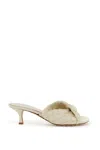 Bottega Veneta Blink Knitted Pattern High-heeled Sandals In 9031 Sea Salt