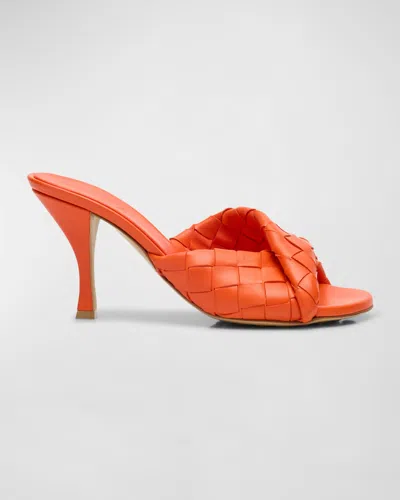 Bottega Veneta Blink Mules In Orange